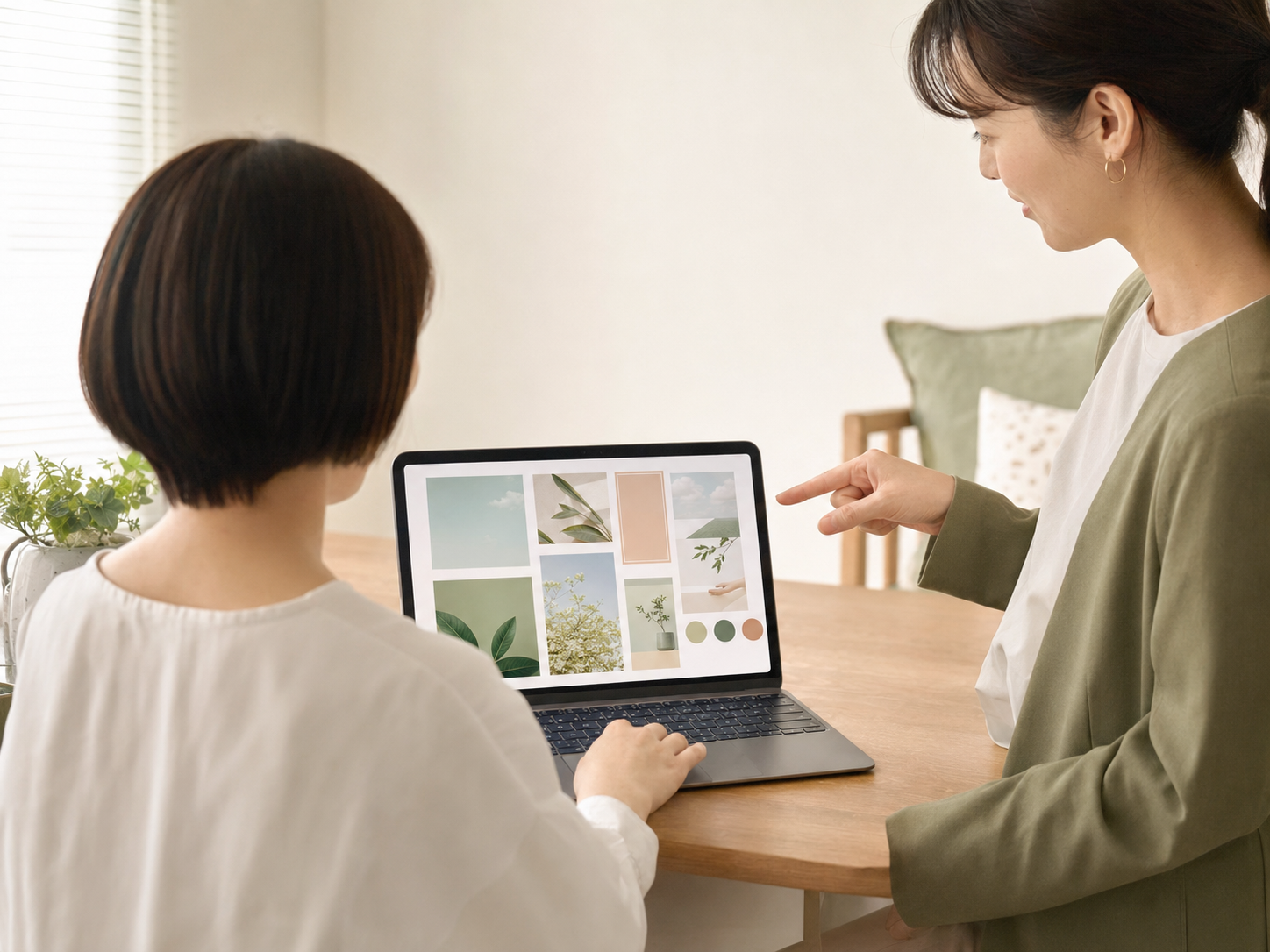 パソコンでデザイン作業を学ぶイメージ